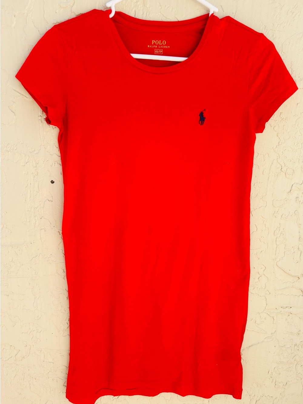 Polo by Ralph Lauren Bright Red Short-Sleeve Mini Dress